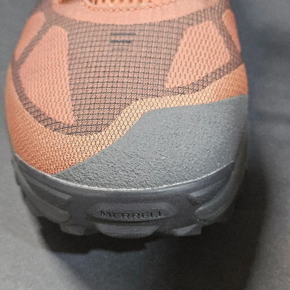 Merrell Shoes 11.5 Trail Running Hiking Orange Lime Grip Like new Condition